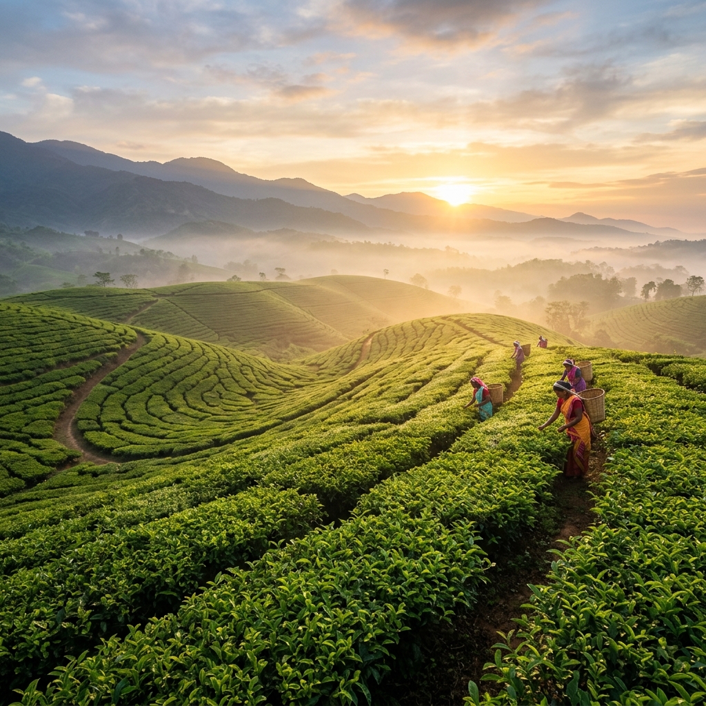 Tea Gardens of Upper Assam
